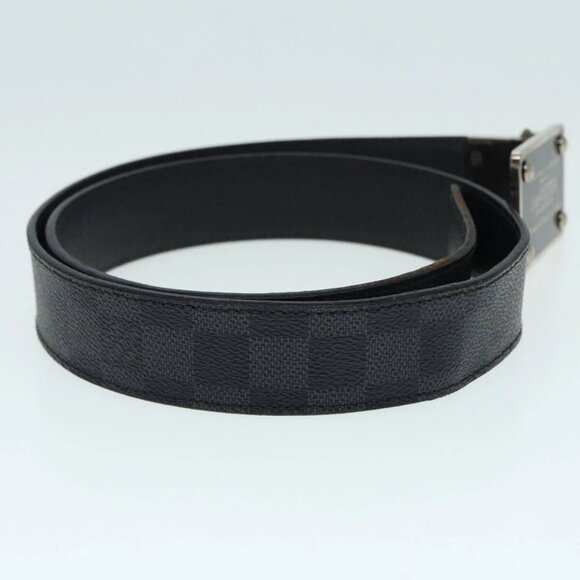 LOUIS VUITTON Damier Graphite Ceinture Amban Tour Belt M9632V LV Auth ki4850 - Picture 6 of 12
